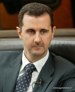 President of Syria Bashar Al Assad