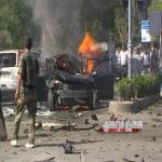 Assassination attempt against Syrian Prime Minister Wael Halaqi - Picture credit to Hussein Murtada