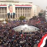 Damascus, Rally, Bashar al-Assad