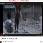 Armed militias at the "bakery" in Aleppo.