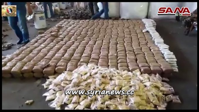 Syrian Customs Confiscate 1750 Kgs of Hashish (Hash)