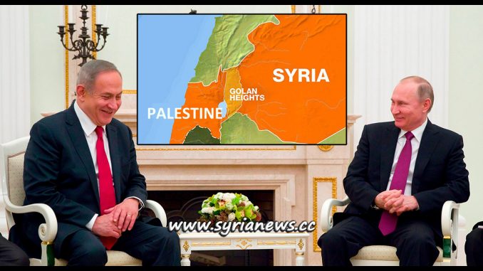 Russia's Vladimir Putin and Israeli War Criminal Benjamin Netanyahu.