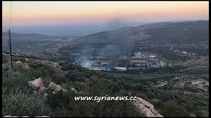Israeli jets Bombs Near Missyaf - Syria from Over Lebanon