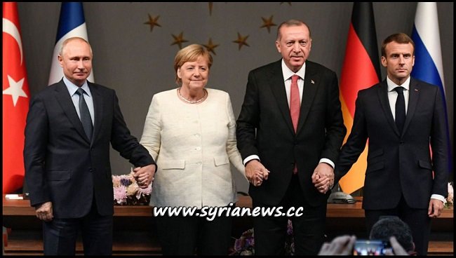 Istanbul Quadripartite Summit Syria - Russia Putin France Macron Germany Merkel Turkey Erdogan